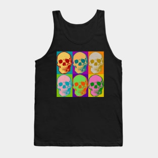 Skull Pop Art Love Skulls Tank Top